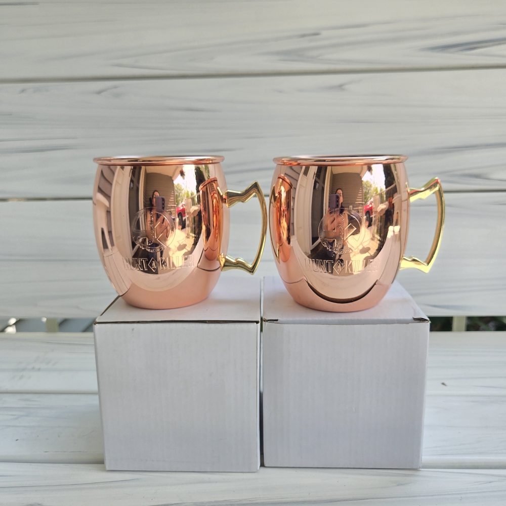 Brown and Gold Modern Dining Mugs